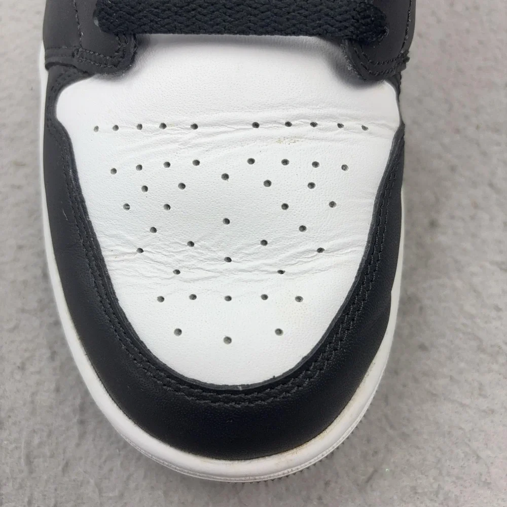 Jordan 1 Mid Shoes Mens Size 12 Black Panda Elephant Print Sneakers FB9911-001